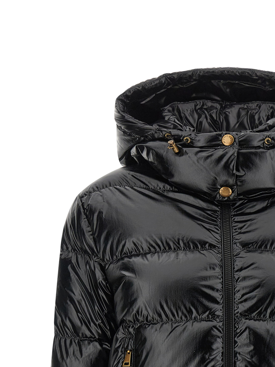 Moncler Black Polyamide Full-Length Jacket