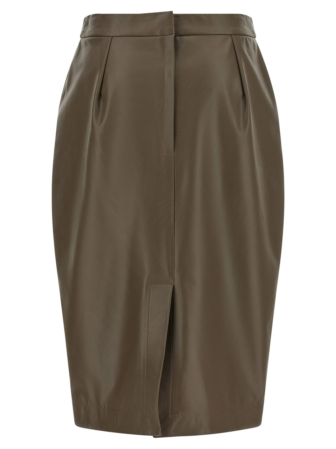 Stella McCartney Brown Polyester Midi Skirt
