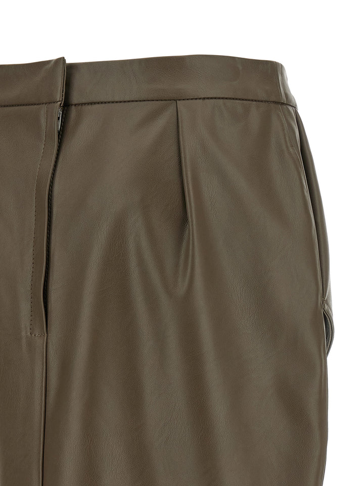 Stella McCartney Brown Polyester Midi Skirt