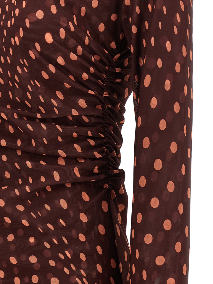 Stella McCartney Bordeaux Polyamide Long Dress