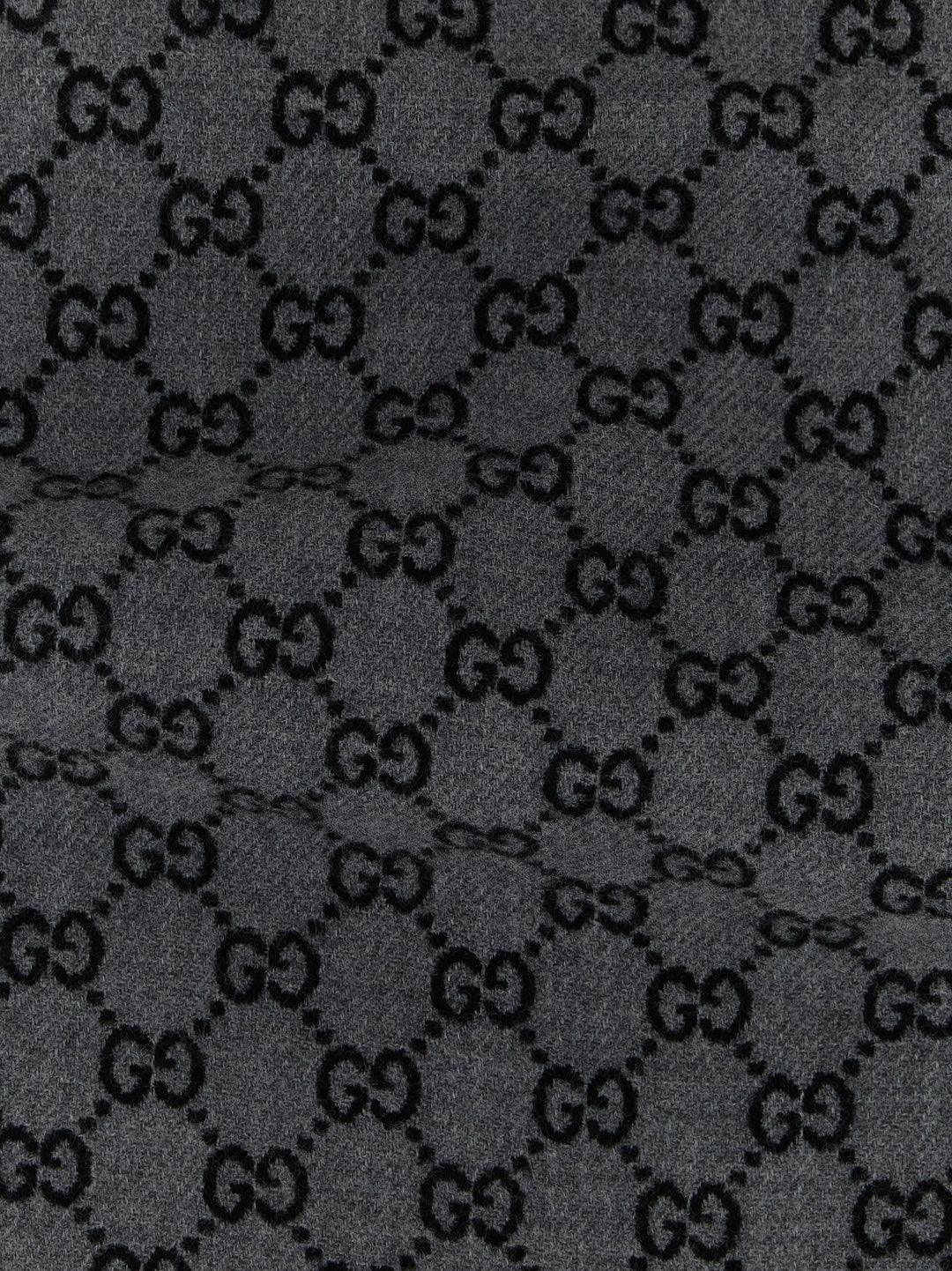 Gucci Gray Wool Scarf