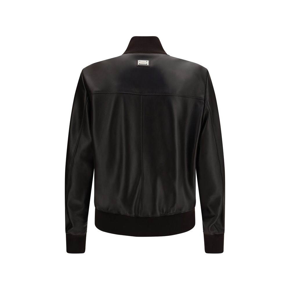 Dolce & Gabbana Brown Lamb Ovis Aries Aries Bomber