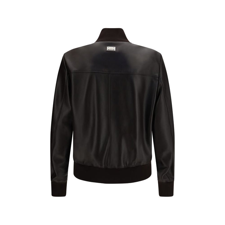 Dolce & Gabbana Brown Lamb Ovis Aries Aries Bomber