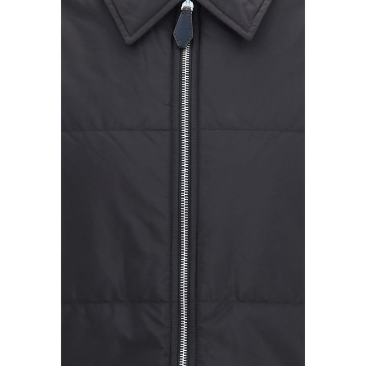 Prada Black Wool Oves Aries Full-Length Jacket