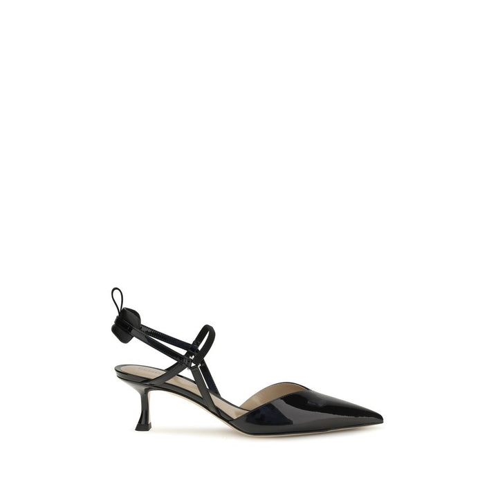 Fendi Black Calf Leather Bos Taurus Pumps