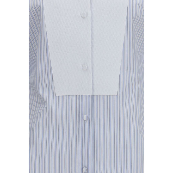 Tom Ford Blue Cotton Pattern Shirt