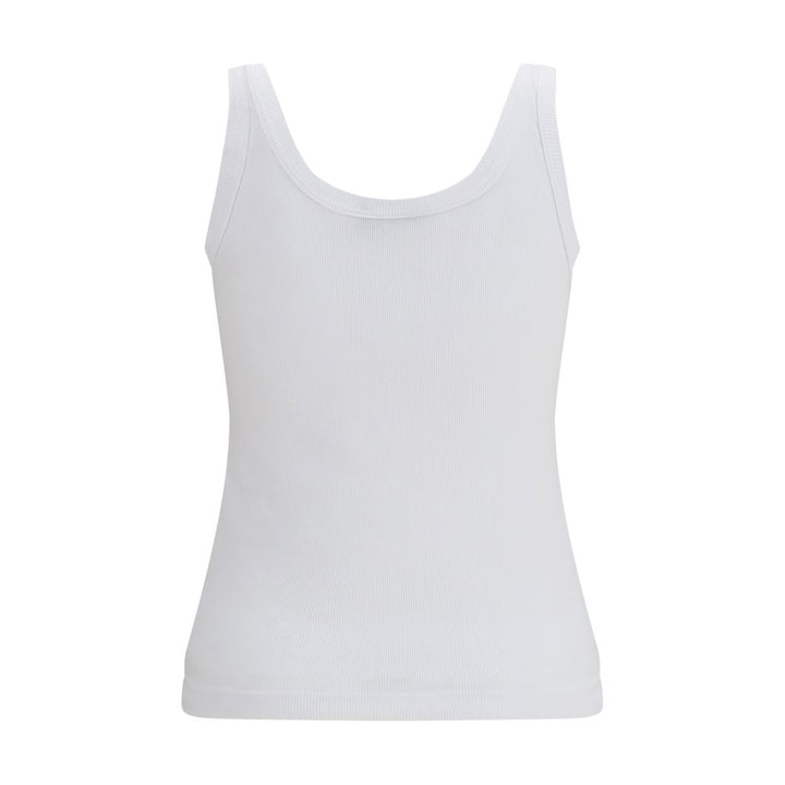 Dolce & Gabbana White Cotton Tank Tops
