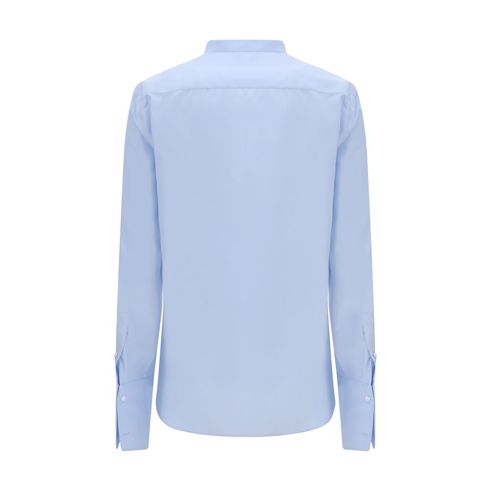 Fendi Blue Cotton Dress Shirt