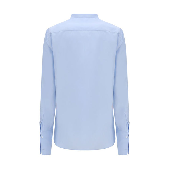 Fendi Blue Cotton Dress Shirt