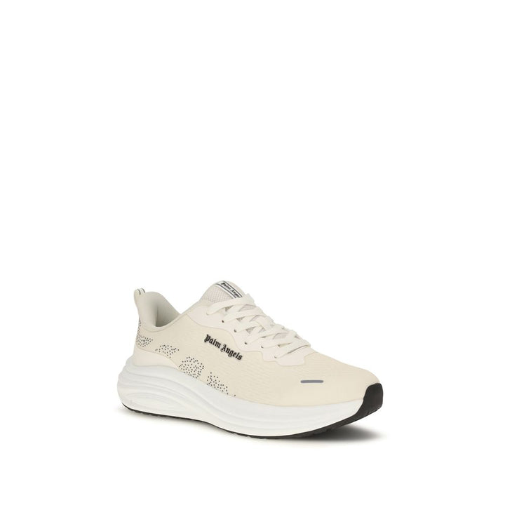 Palm Angels Beige Fabric Low Top Sneakers