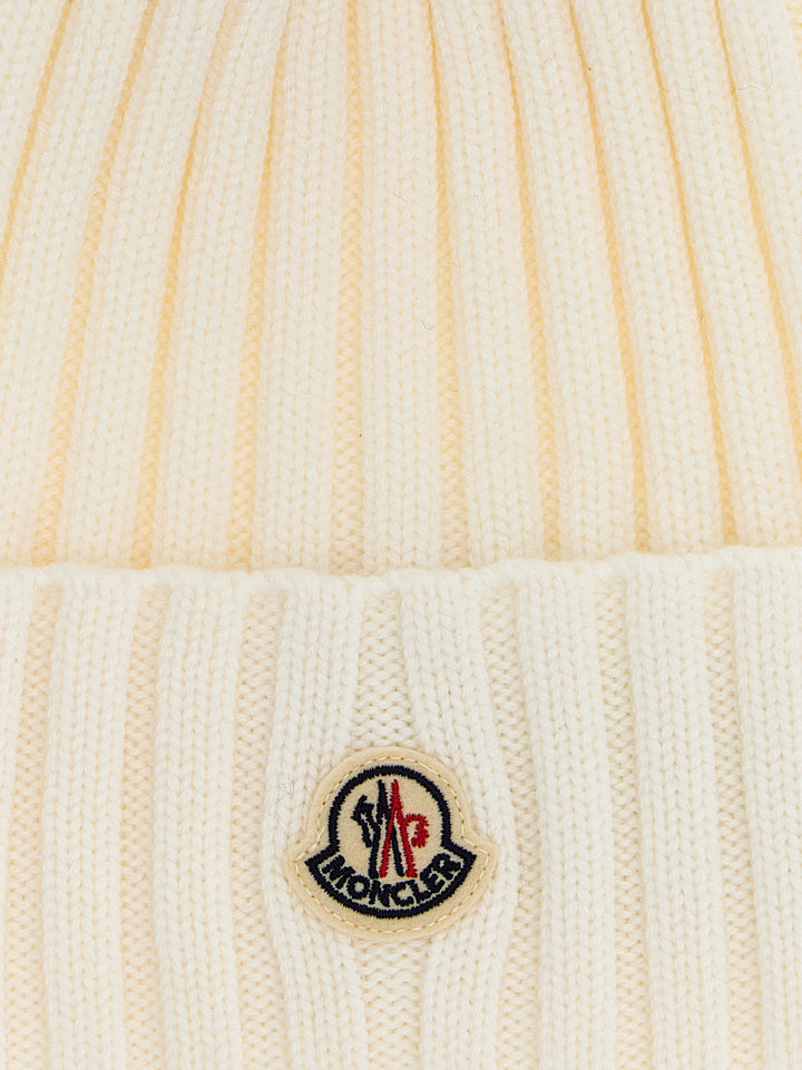 Moncler White MicroModal Beanie