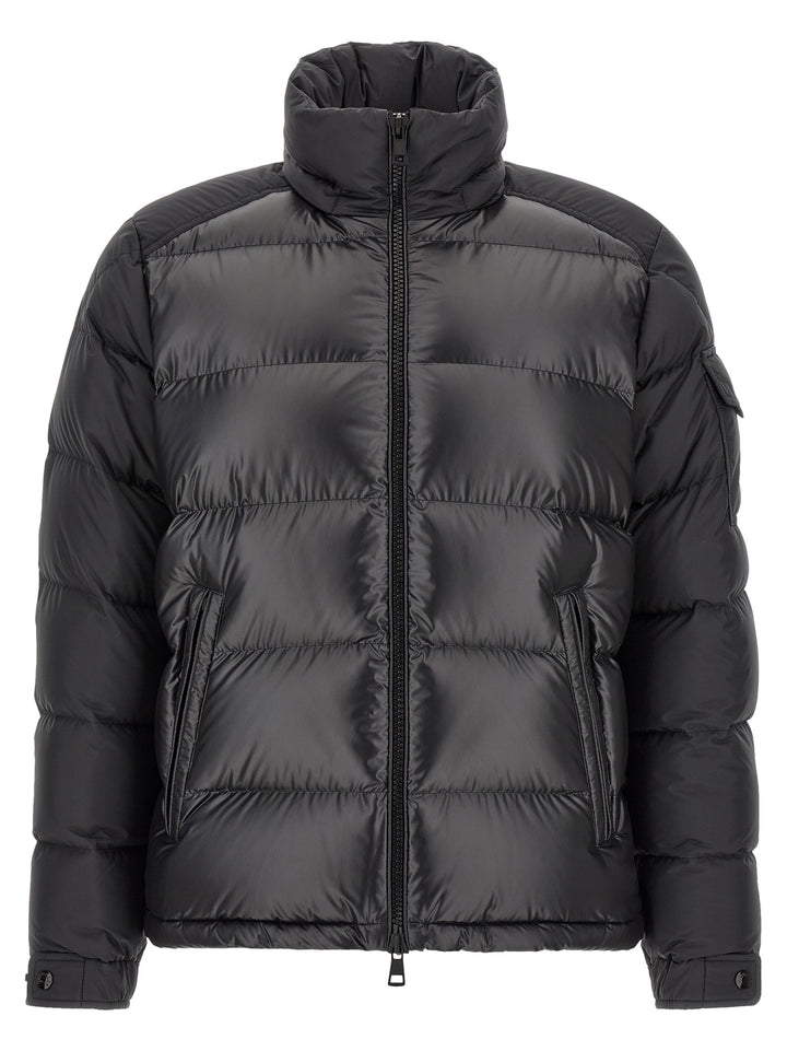 Moncler Black Polyester Full-Length Jacket