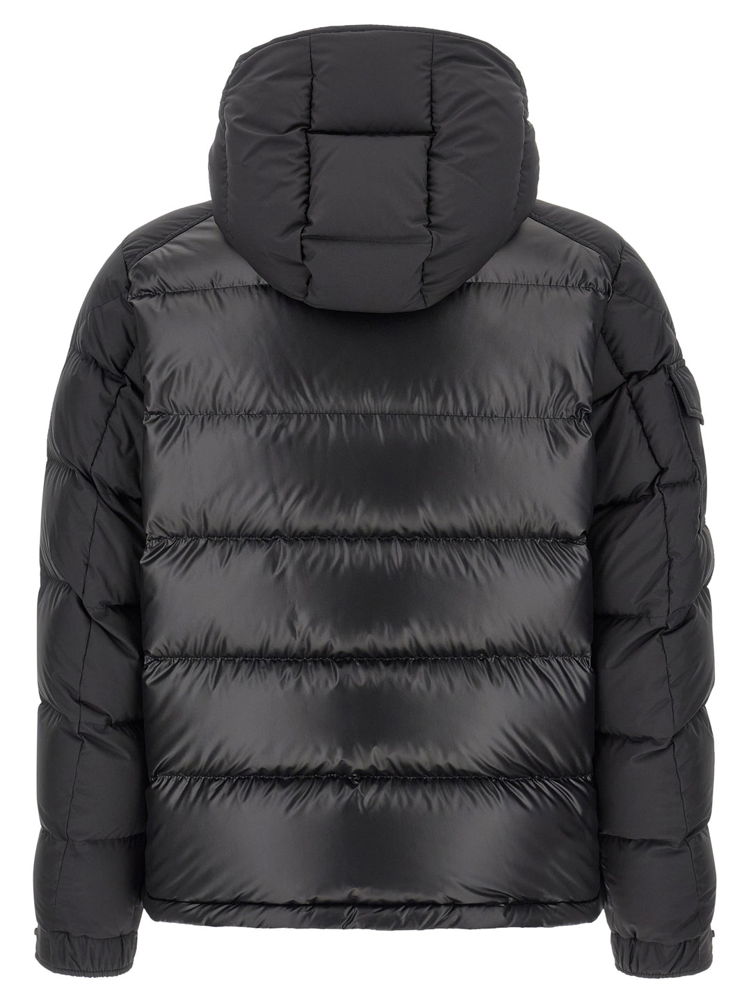 Moncler Black Polyester Full-Length Jacket