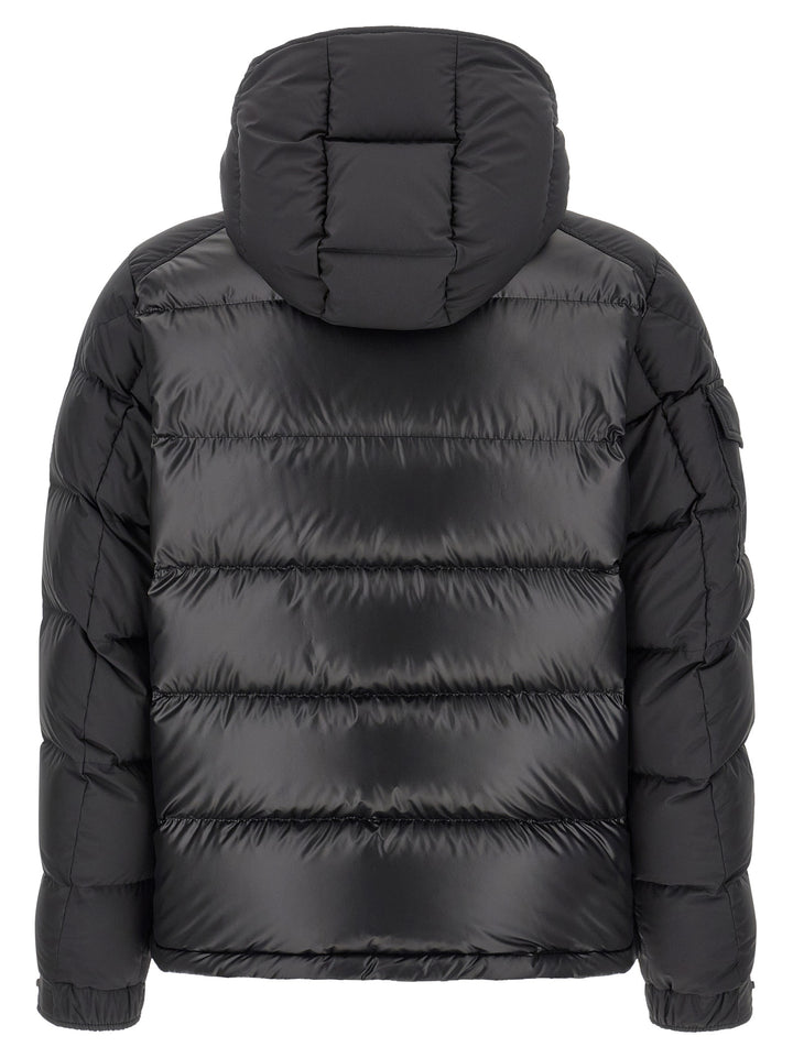Moncler Black Polyester Full-Length Jacket