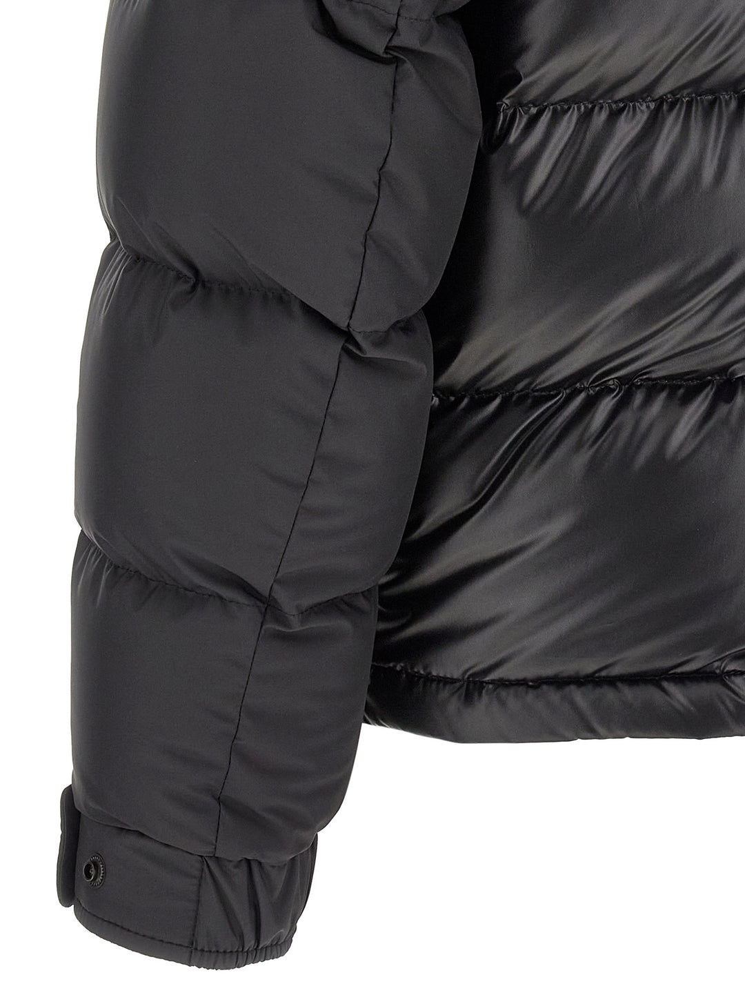 Moncler Black Polyester Full-Length Jacket