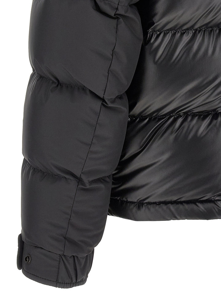 Moncler Black Polyester Full-Length Jacket