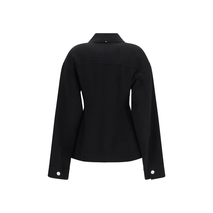 Max Mara Black Wool Oves Aries Coat