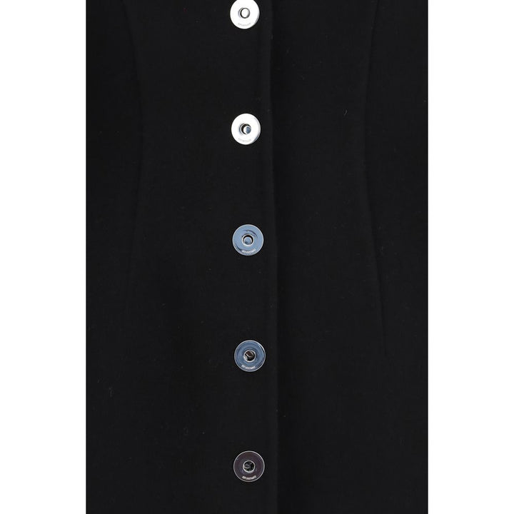 Max Mara Black Wool Oves Aries Coat