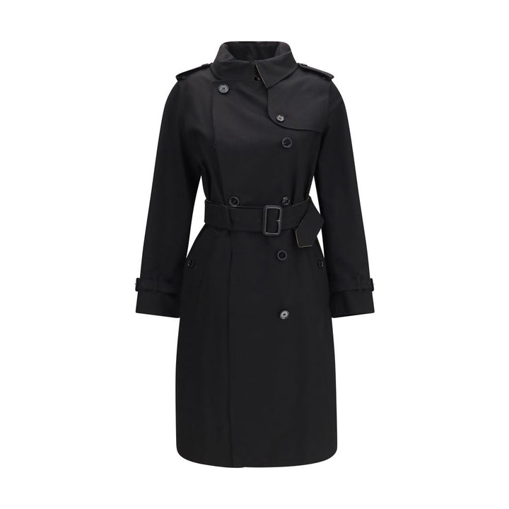 Burberry Black Cotton Coat