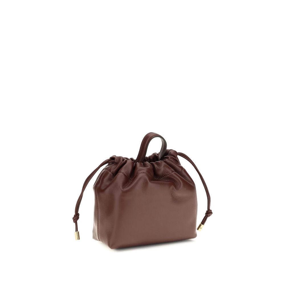 Chloé Bordeaux Calf Leather Bos Taurus Shoulder Bag