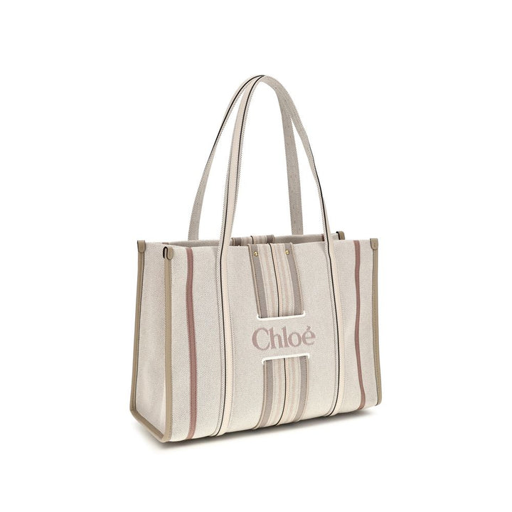 Chloé Beige Cotton Shoulder Bag