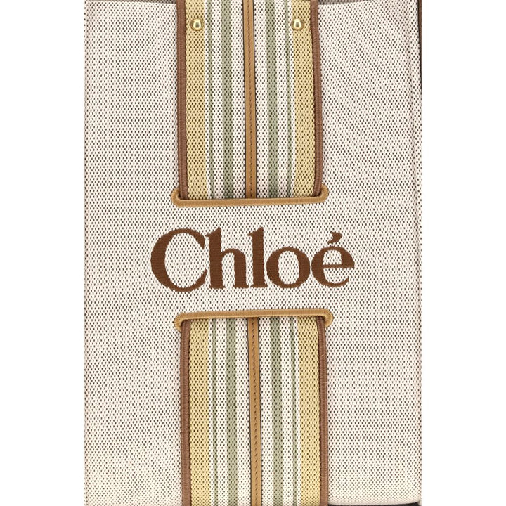 Chloé Beige Cotton Shoulder Bag