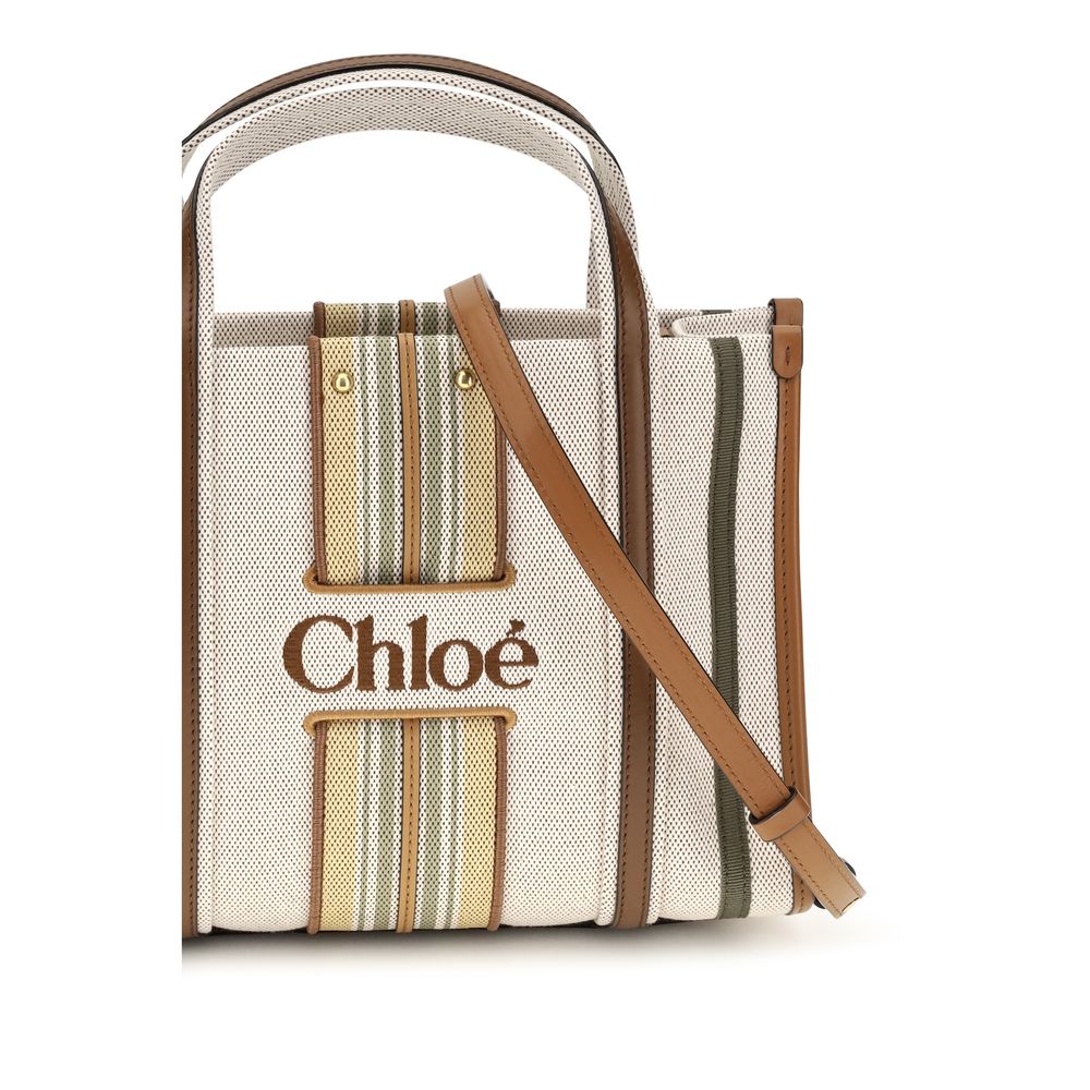 Chloé Beige Cotton Shoulder Bag