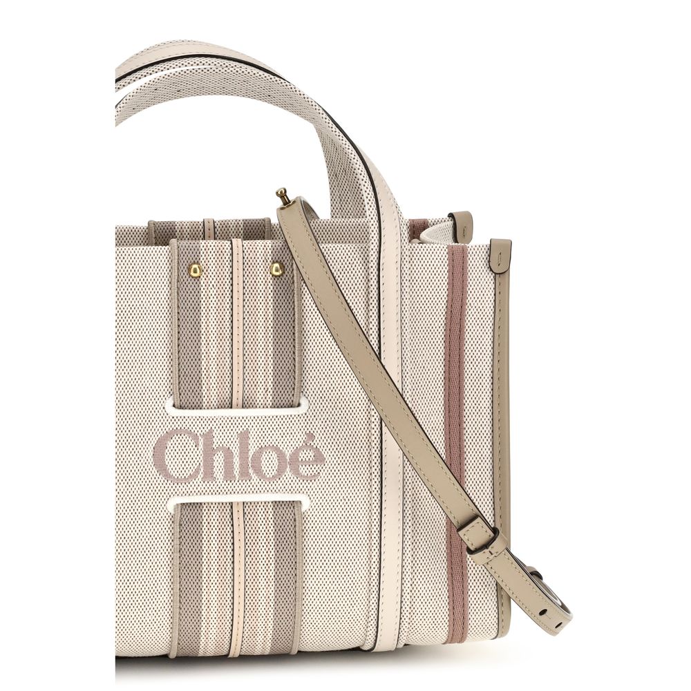 Chloé Beige Cotton Shoulder Bag