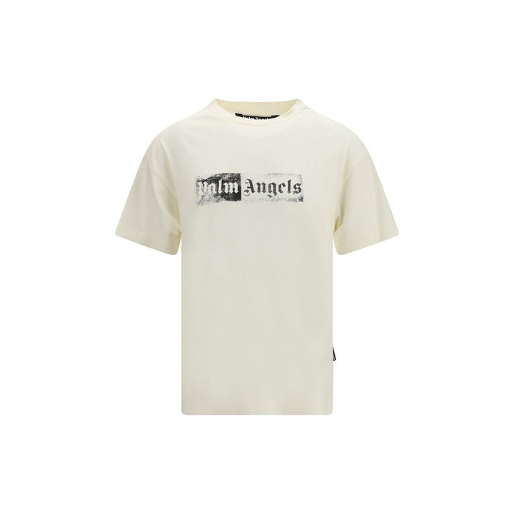 Palm Angels Beige Cotton T-Shirt