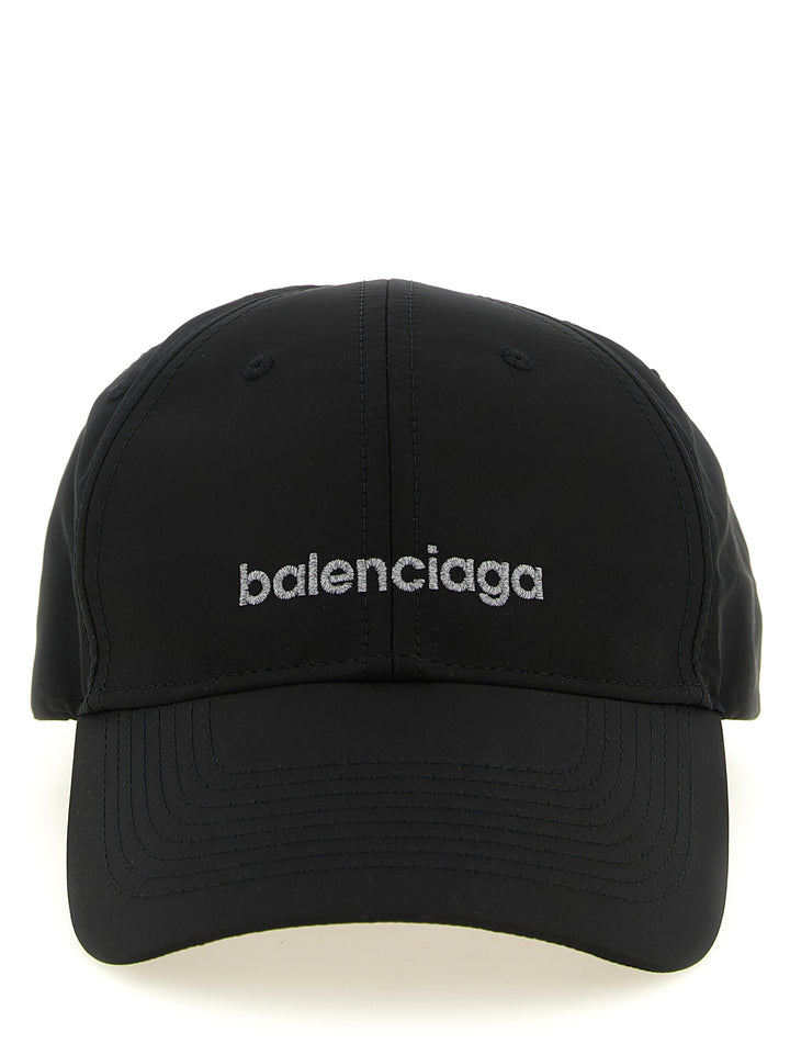 Balenciaga Black Polyester Cap (Baseball Hat)
