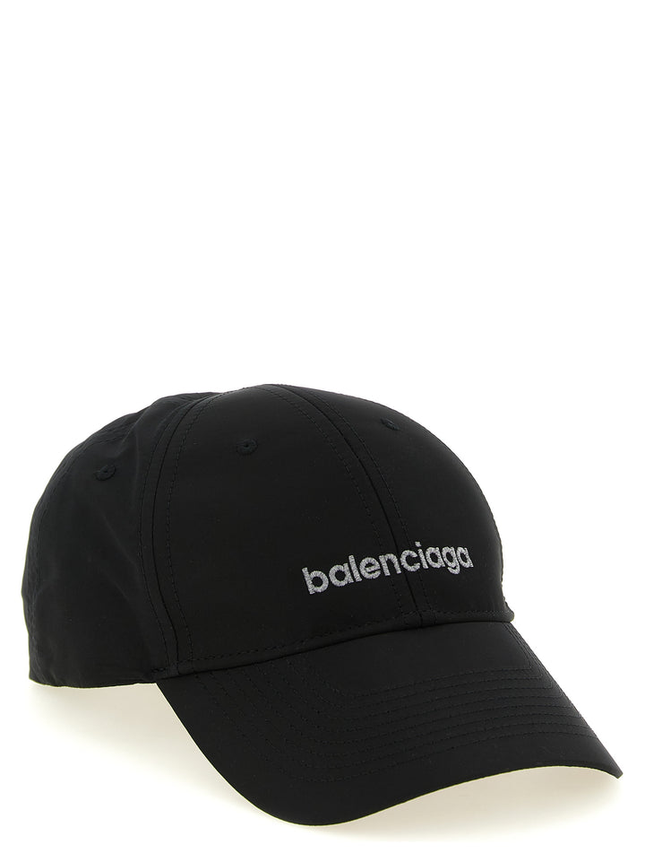 Balenciaga Black Polyester Cap (Baseball Hat)