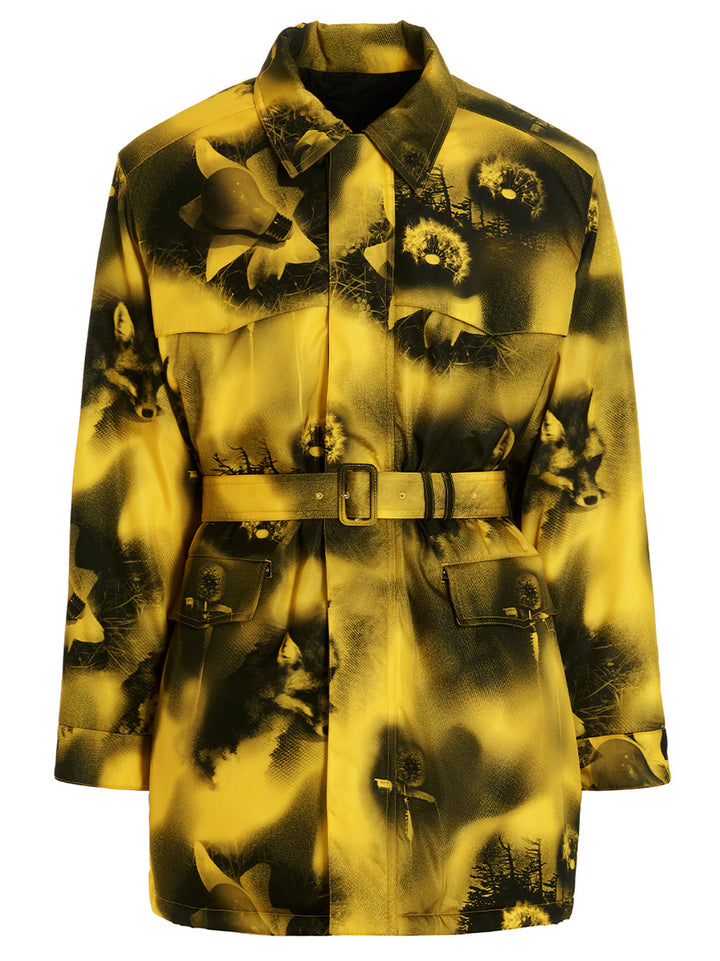 Prada Bicolor Polyamide Parka