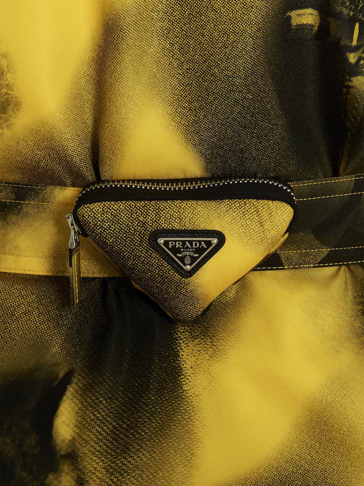 Prada Bicolor Polyamide Parka