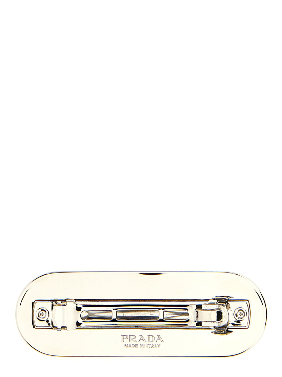 Prada Black Stainless Steel Hair Clip