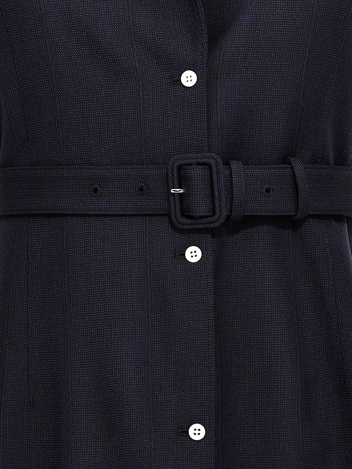 Prada Blue Virgin Wool Sleeveless Jacket