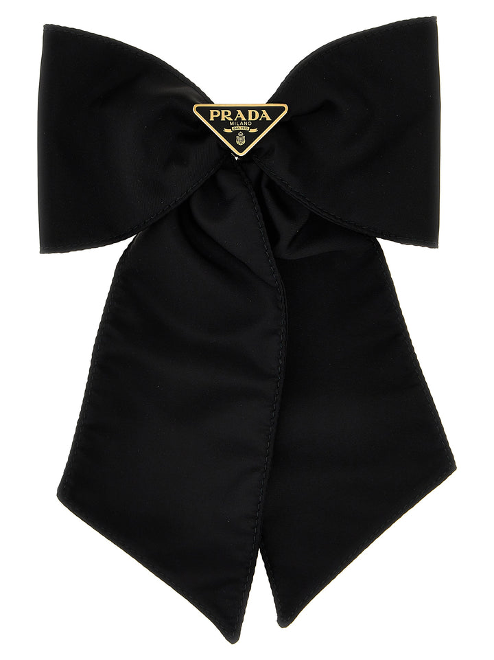 Prada Black Brass Hair Clip