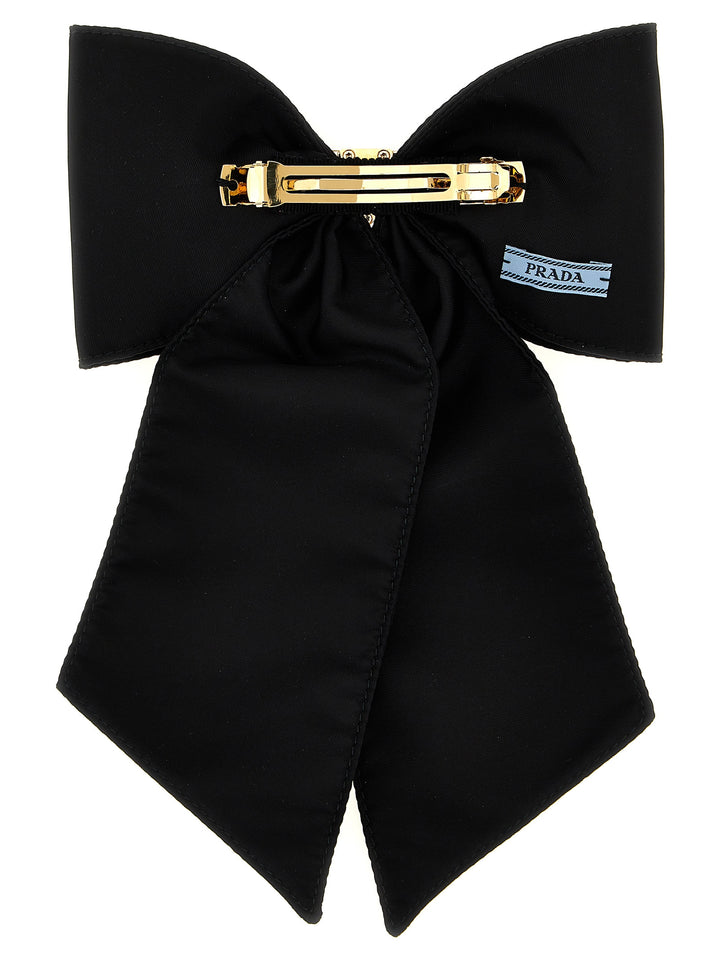 Prada Black Brass Hair Clip