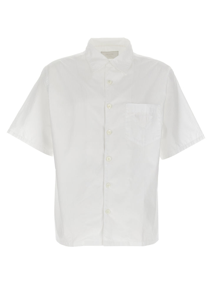 Prada White Cotton Blouse