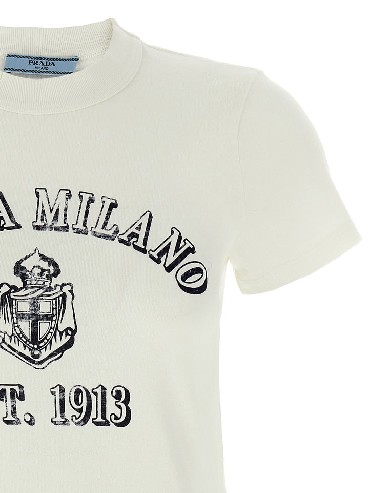 Prada White Cotton T-Shirt