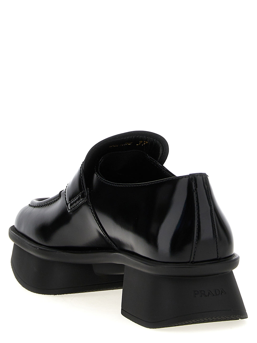 Prada Black Calfskin Slip-On Loafers