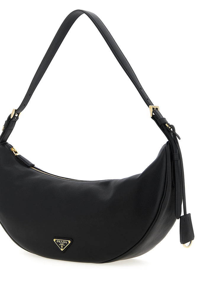 Prada Black Calfskin Shoulder Bag