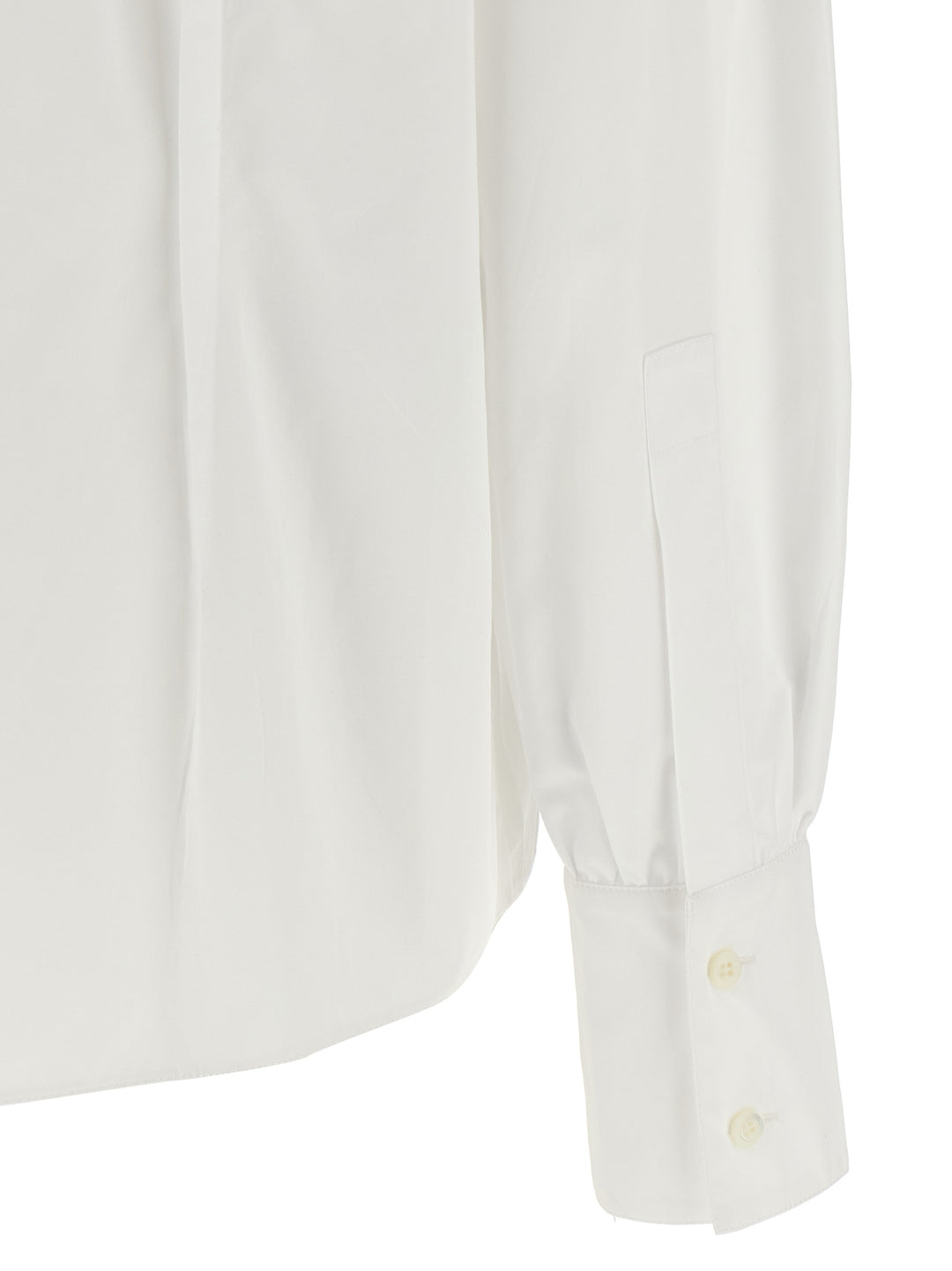 Prada White Cotton Blouse