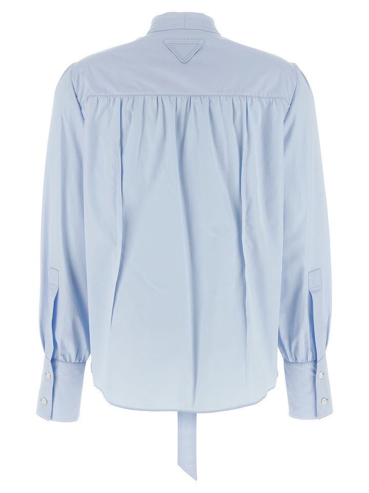 Prada Blue Cotton Blouse