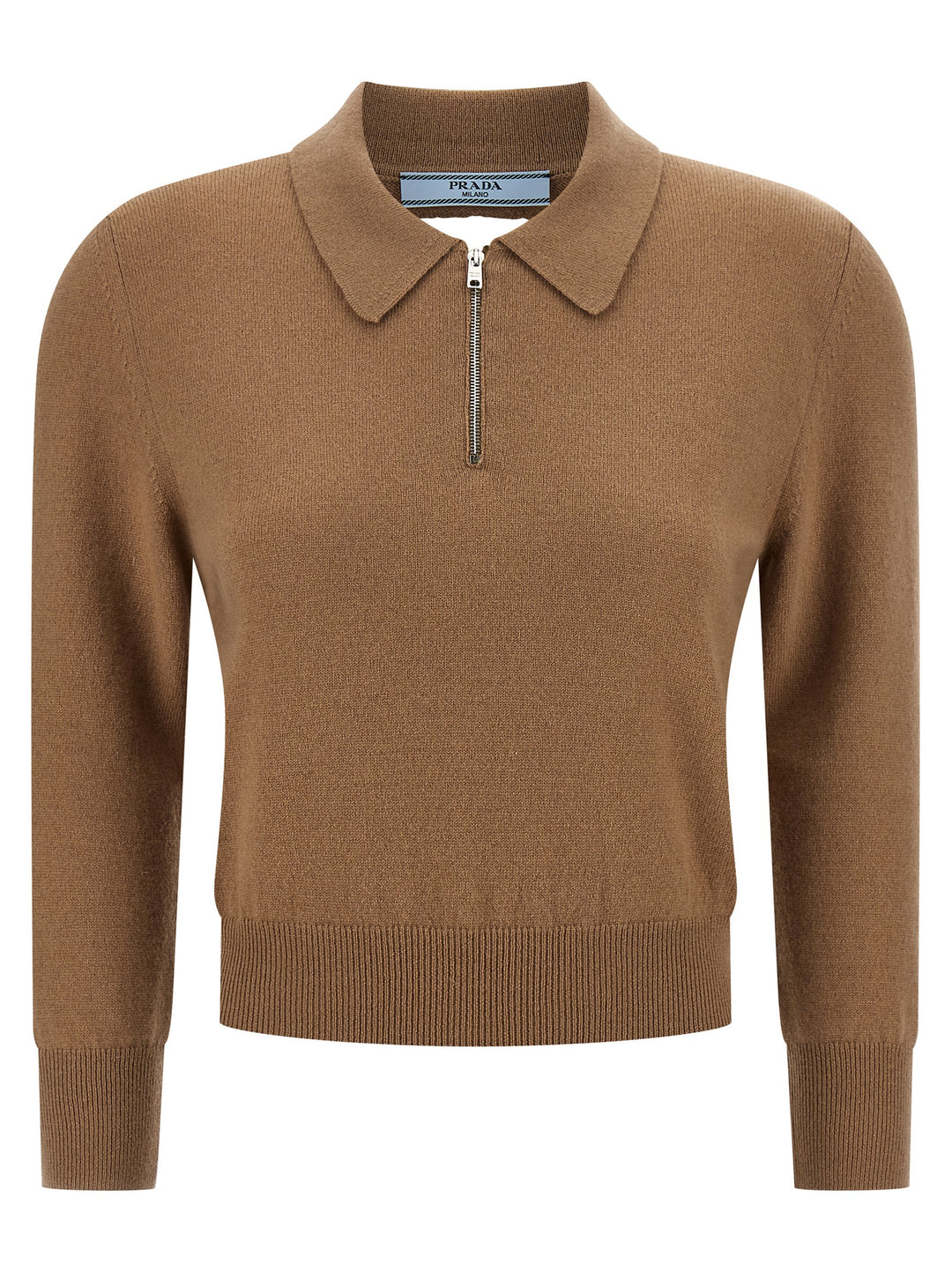 Prada Beige Cashmere Polo Shirt
