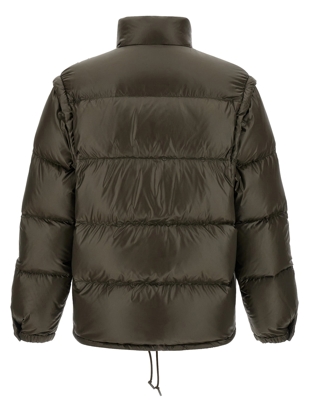 Prada Gray Recycled Polyamide Full-Length Jacket