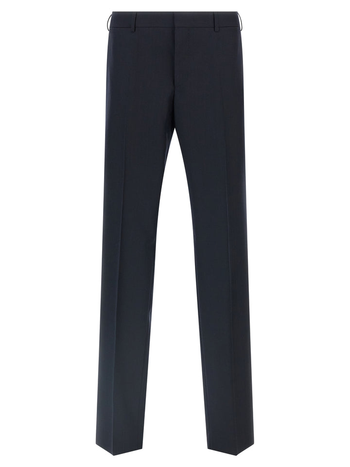 Prada Blue Virgin Wool Two-Piece Suit