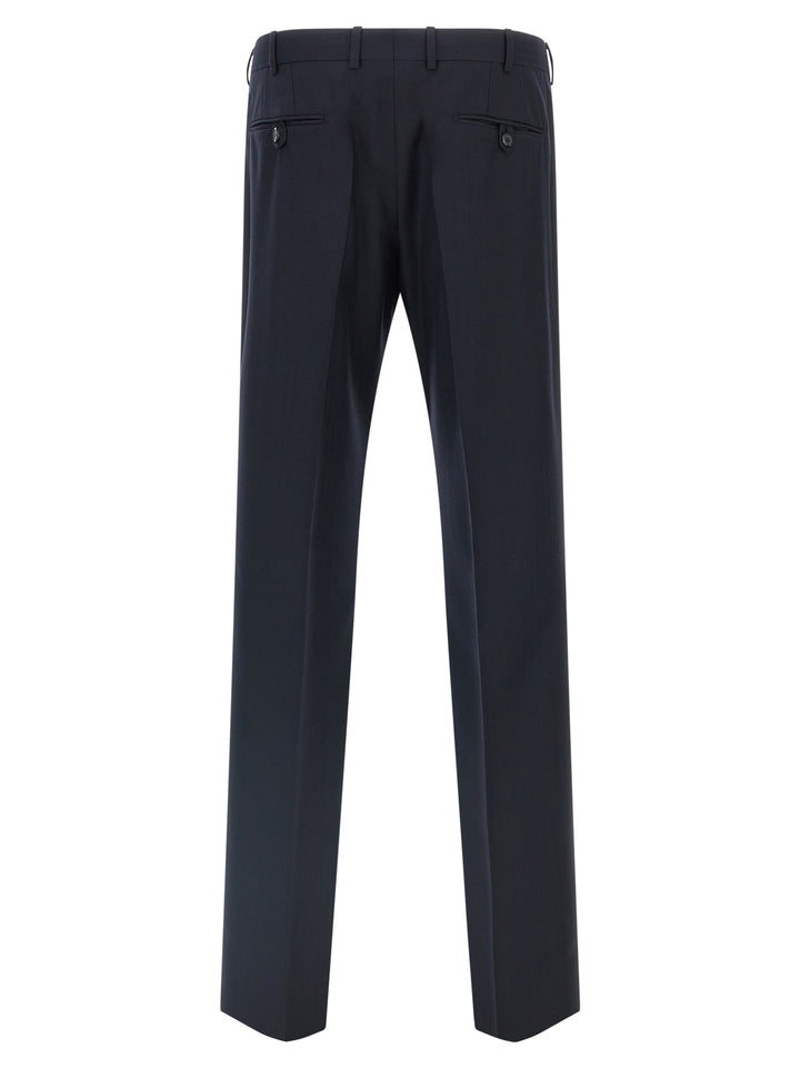 Prada Blue Virgin Wool Two-Piece Suit
