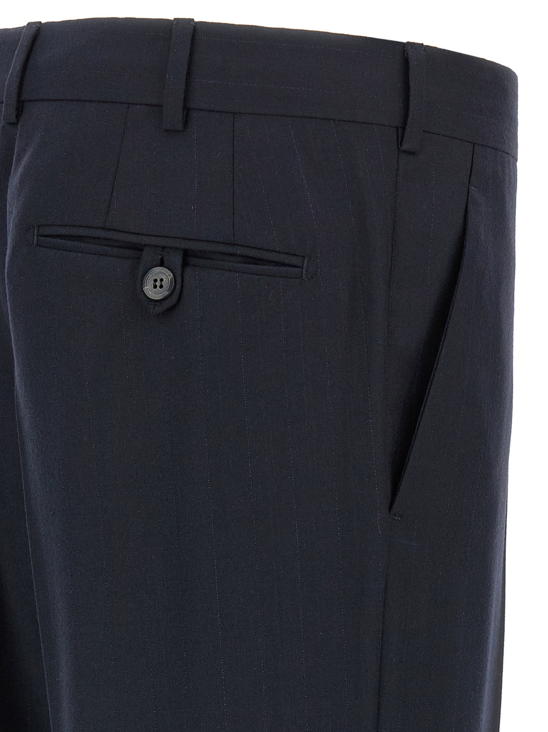 Prada Blue Virgin Wool Two-Piece Suit