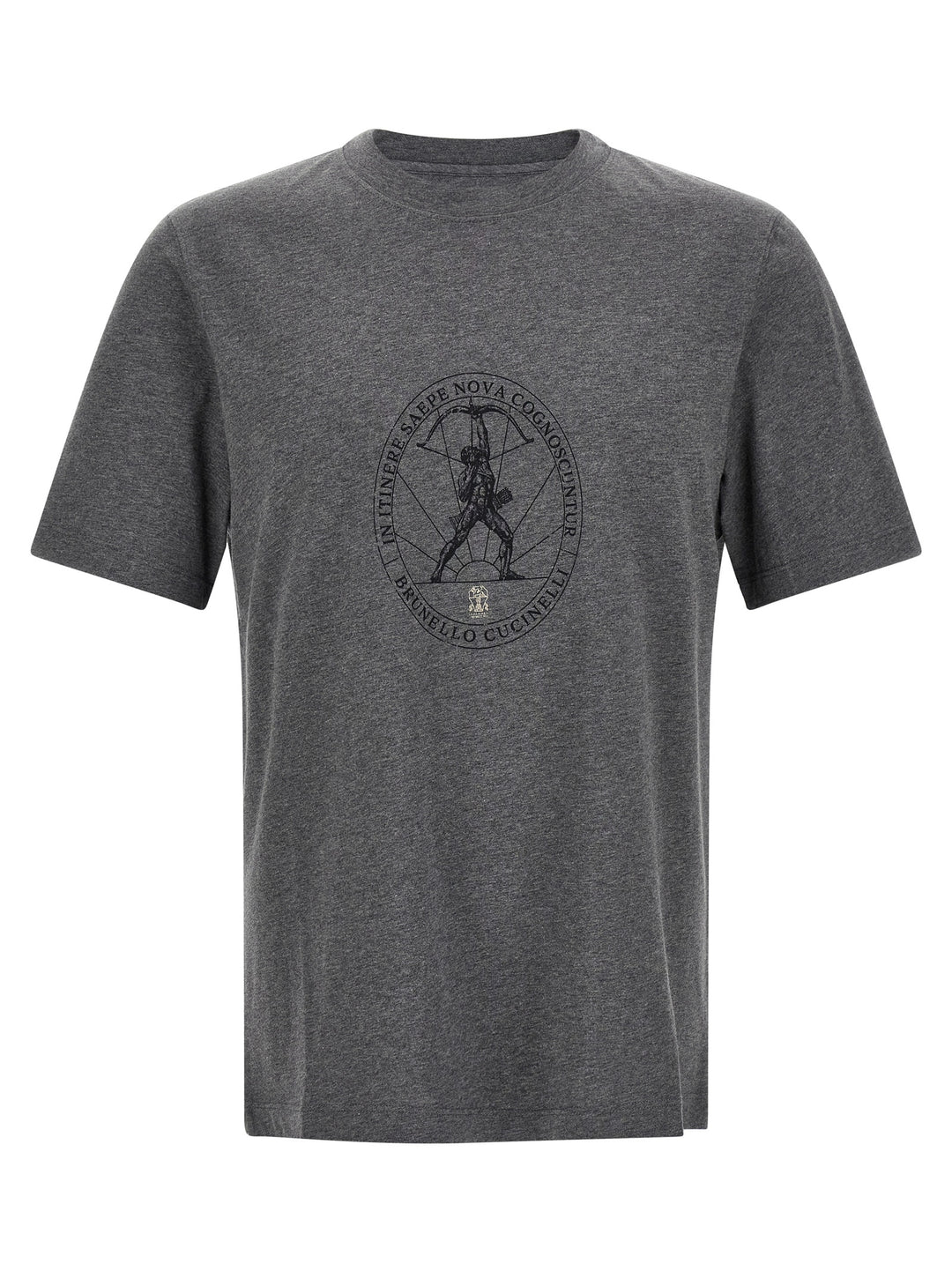 Brunello Cucinelli Gray Cotton T-Shirt
