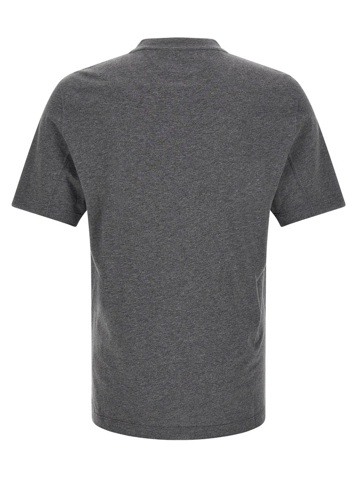 Brunello Cucinelli Gray Cotton T-Shirt